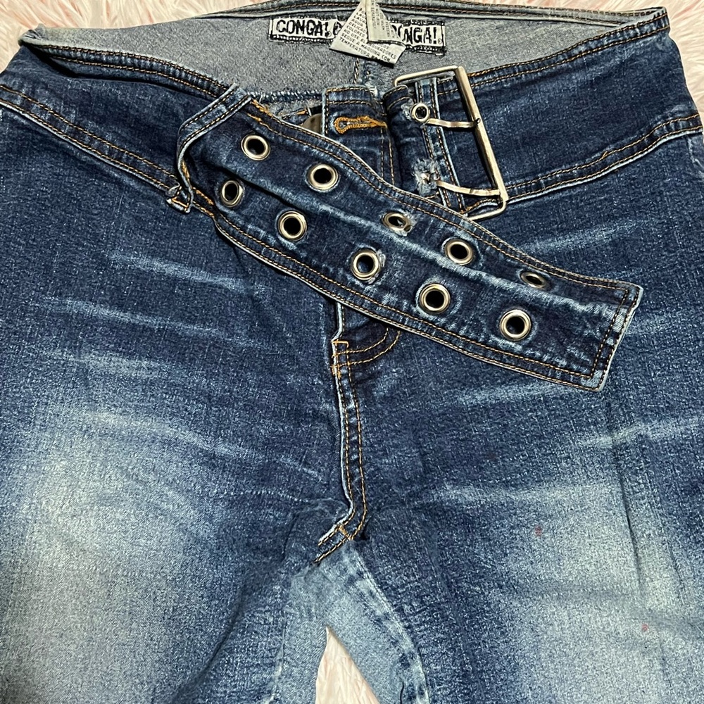 there are wear marks and the belt part is messed up but the are wearable.